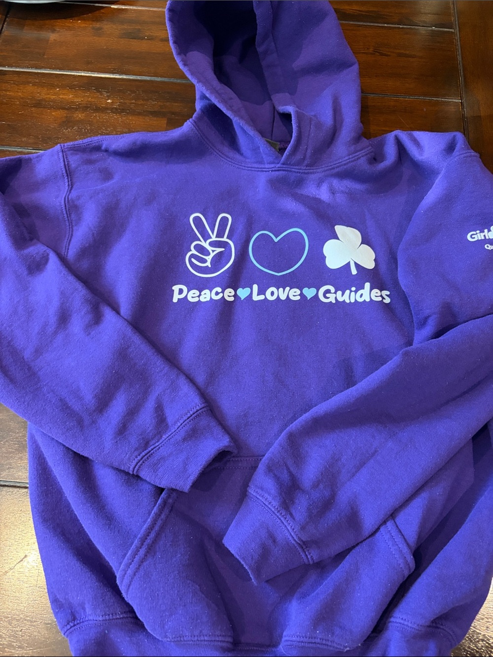 Girl guides Quebec council -  'Peace Love Guides' Hoodie